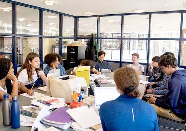 Students at the Upper School History Conference